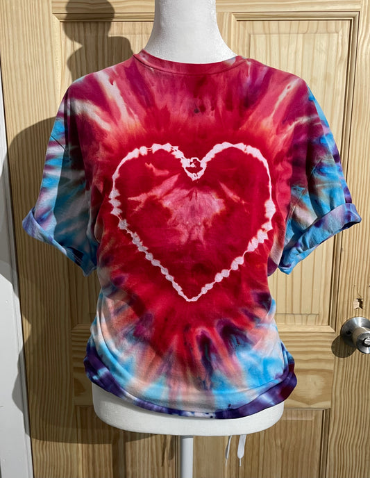 Burst of Color Heart short sleeve T-shirt